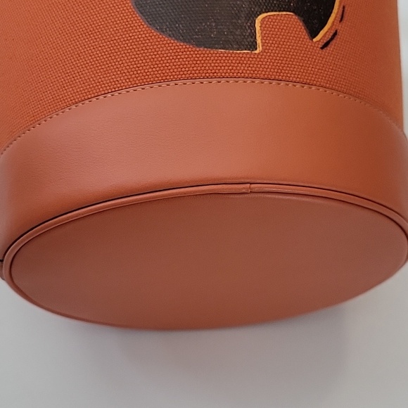 Coach Orange Jack-o'-Lantern Bucket Bag - Picture 3 of 3